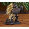 Сувенир дерево "Абориген-штангист" 19 см